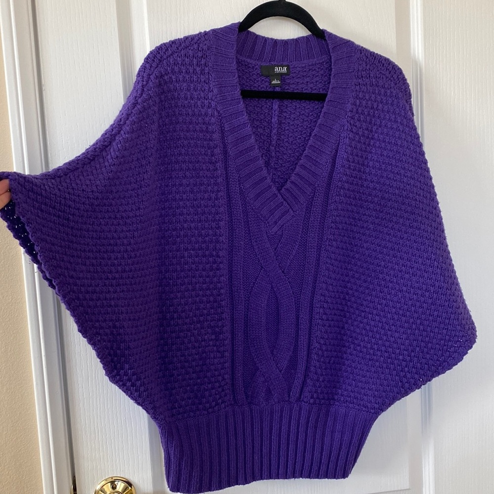 Purple knit sweater top